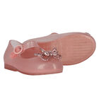 Younger Girls Pink Butterfly Jelly Shoes, 1, hi-res